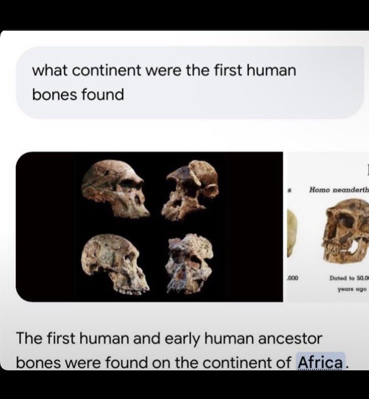 SuperiorrBP's tweet photo. @HughRetard Who cares they are pale/pink they aren’t real anyway, see, the first person was black, leave our planet https://t.co/yM7fptuzl7