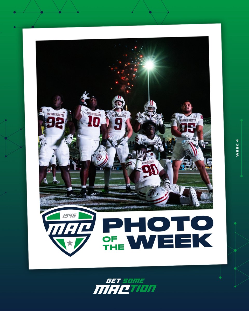 MACSports's tweet photo. Your MACtion Football Photo of the Week πΈ
@UMassFootball | #MACtion https://t.co/kfQ5ZLdyhQ