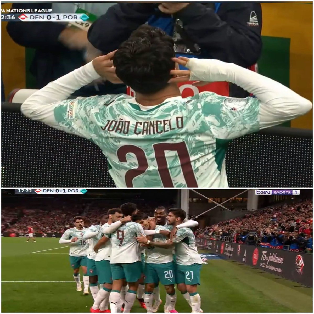 utdshows's tweet photo. 🚨🎙️ Wayne Rooney on Portugal’s performance against Denmark tonight:

🗣️ “Portugal are playing with serious intensity tonight. They’ve gone 2–1 up with only 26 minutes gone, and you can see they came into this game determined to make a statement.

They’re pressing, fighting for every ball and attacking with real aggression.

Maybe they simply want to prove that they can perform without Cristiano Ronaldo.

And if Portugal go on to win this game comfortably, people will say, ‘Look, they don’t need Ronaldo.’

But I’d be careful with that.

I see this like when we talk about a manager bounce. Sometimes, when there is a major change or something happens that motivates a group, everyone suddenly raises their level.

Let’s see if they can maintain this level consistently.” 👀🇵🇹
