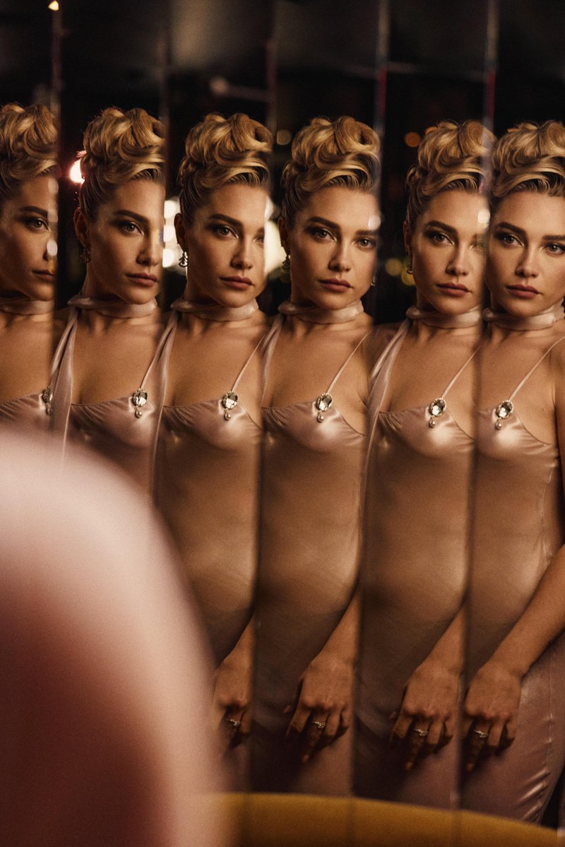 netflix's tweet photo. “It seems fairly obvious that two sides of a mirror are required before one has a mirror.” – John Steinbeck.

East of Eden star Florence Pugh, photographed by Emilio Madrid. https://t.co/WMPa1KvI2J