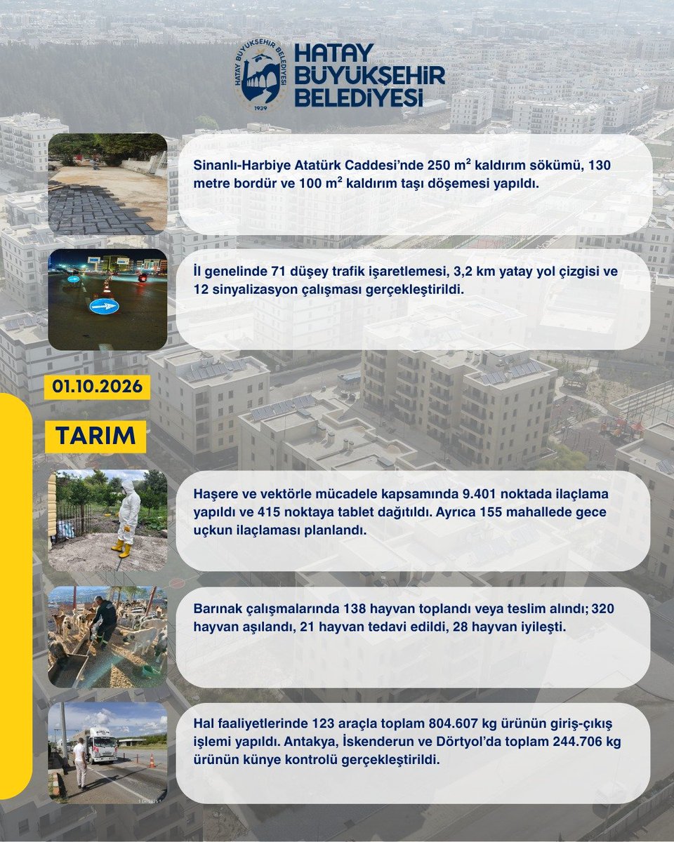 HatayBSB's tweet photo. Bugün Hatay'da neler yaptık?
🗓01.10.2026 https://t.co/5jvNxzdfLw