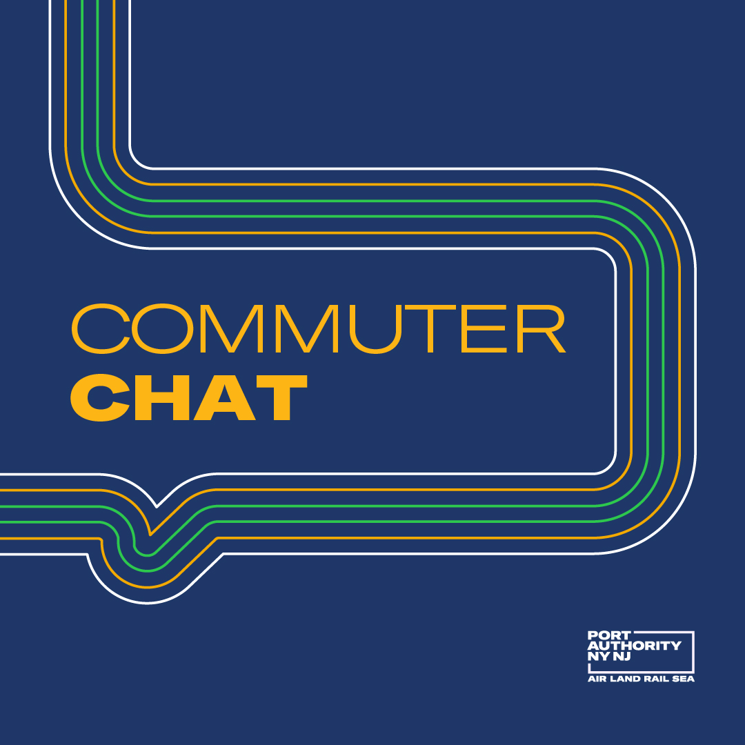 PABusTerminal's tweet photo. We want to hear from you. / Queremos escucharle.

Your feedback helps the Port Authority of New York and New Jersey better serve you. Share your thoughts with us at our next quarterly Commuter Chat / Charla de Pasajeros.

📅 When / Cuándo: Wednesday, October 7, 2026 / Miércoles, 7 de octubre de 2026
🕟 Time / Hora: 4:30 PM – 6:30 PM
📍 Where / Dónde: 2nd Floor, North Wing / 2.º piso, Ala Norte