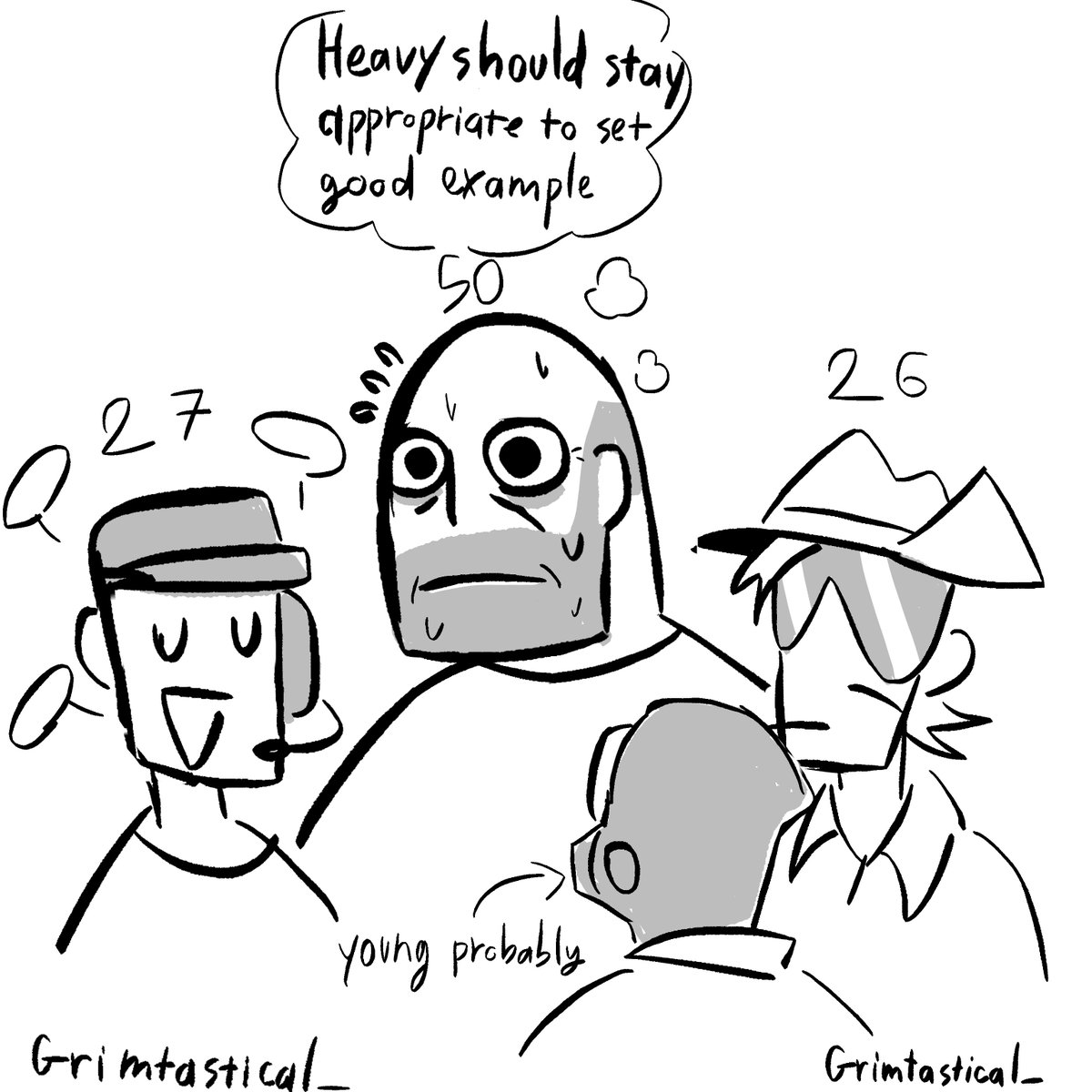 Lovelysunnyboi's tweet photo. Doodle from last month, the engiemedic are my tf2 loadouts
.
.
.
.
.
#tf2 https://t.co/m7pyivPsvR