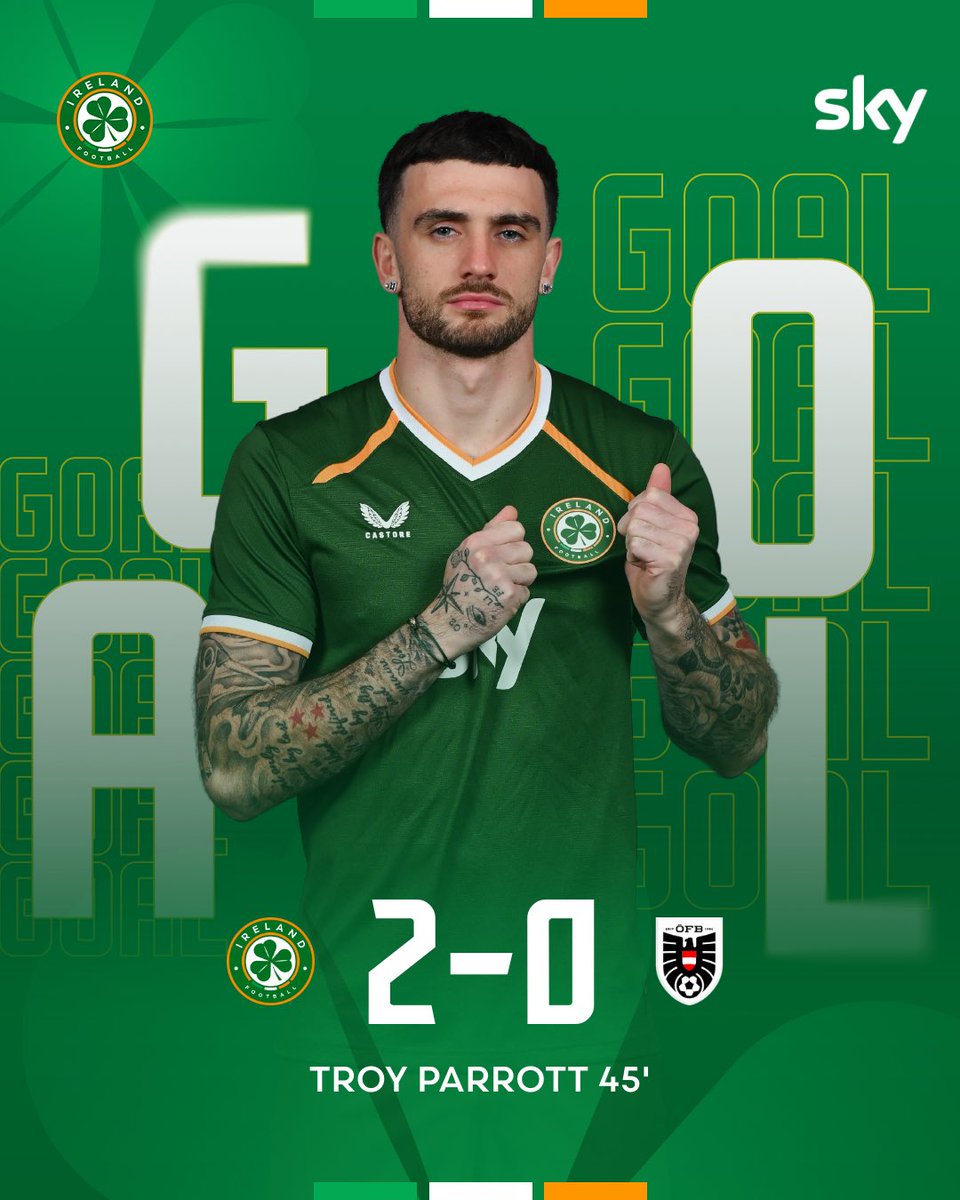 IrelandFootball's tweet photo. Troy buries the penalty to put us two-up before the break! 👊

45’ | 2-0 https://t.co/XHuDanOVtv