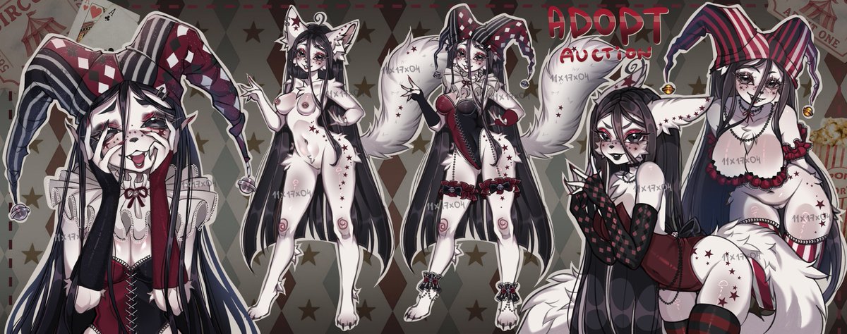 11x17x04's tweet photo. new adopt🎪🎡
auction on FA: https://t.co/jWtkwGZ4r0

#adopt #furry #furryart #anthro #circus #artsale https://t.co/gvV4VZEcMO