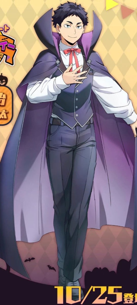 KurooHiroo's tweet photo. 30 days until Halloween so todays spooky topic: Vampires ( of haikyuu ) https://t.co/cAdqHfRwlT