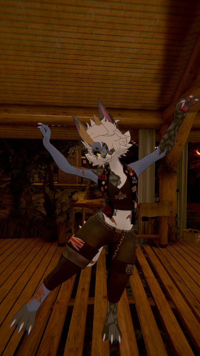phantomfolf's tweet photo. Finally got Full-body Tracking for myself ^^ https://t.co/YDVFoMa0qP