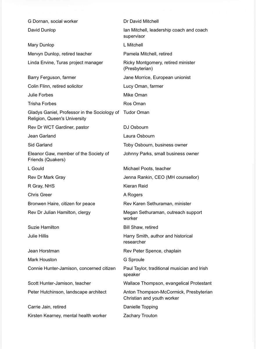 KarenSethuraman's tweet photo. 🚨 Open letter from people of Protestant backgrounds concerning the Garvaghy Road

🚨 We feel compelled to speak publicly about what is happening in Portadown. 

🚨Over the past few hours we have collected over 140 signatures.

@RhonddaBryant @HMcEntee https://t.co/QE1yfZGmwK