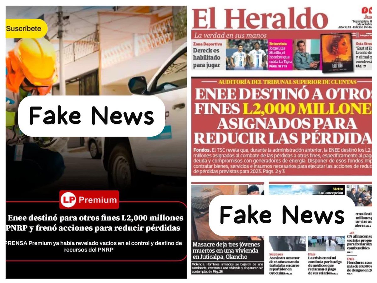 carbajal_tejada's tweet photo. Condenamos el linchamiento mediático por parte de Grupo Opsa tergiversando la información. Lo mismo @tunota_com que en titulares habla de “desvío de fondos” . 

Básicamente se transfirió dinero NO EJECUTADO del PNRP a la ENEE para pago de generadores. Fungibilidad financiera es el término correcto. El TSC comprobó el uso de recursos para cancelar facturas a generadores. El mismo informe lo dice. 

Es increíble la perversidad de esta gente.