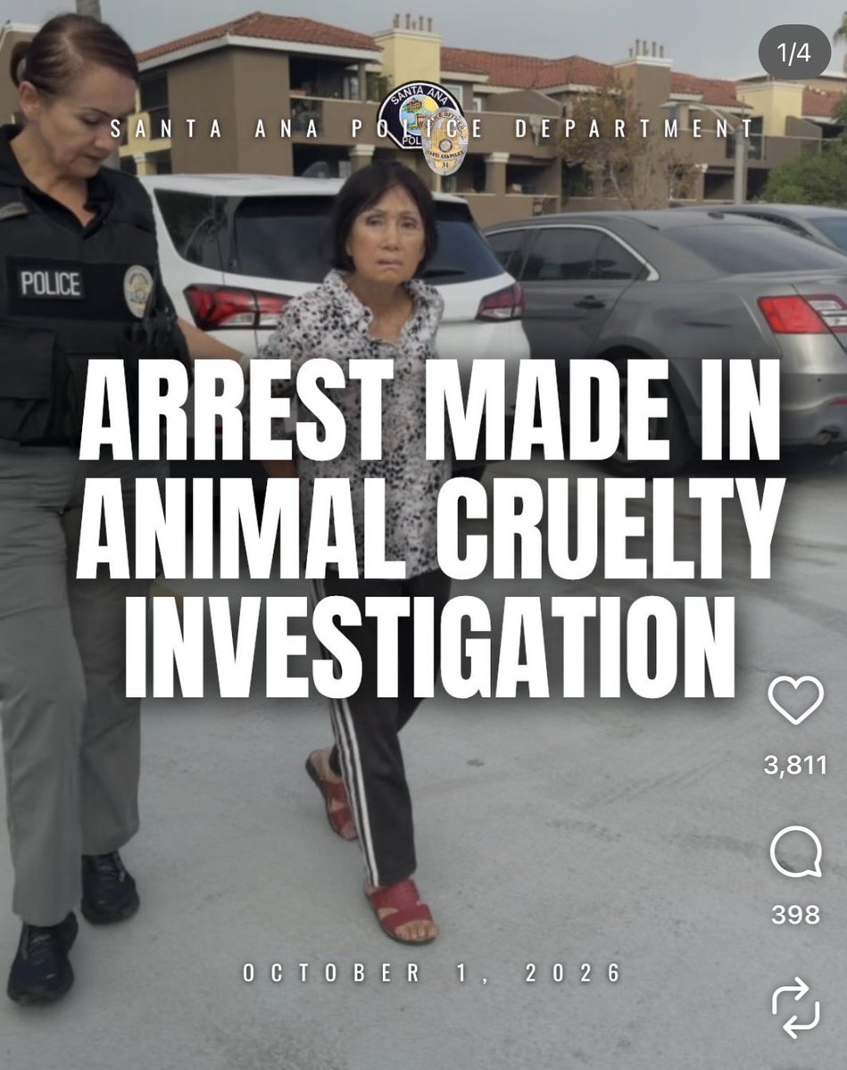 BillMelugin_'s tweet photo. BREAKING UPDATE: Santa Ana PD says they’ve arrested the suspect caught on camera purposely running over a puppy after baiting it with dog food, killing it. Her name is Hahn Nguyen, and PD says they caught her after getting a hit on an automatic license plate reader. https://t.co/IImBMt3Fui
