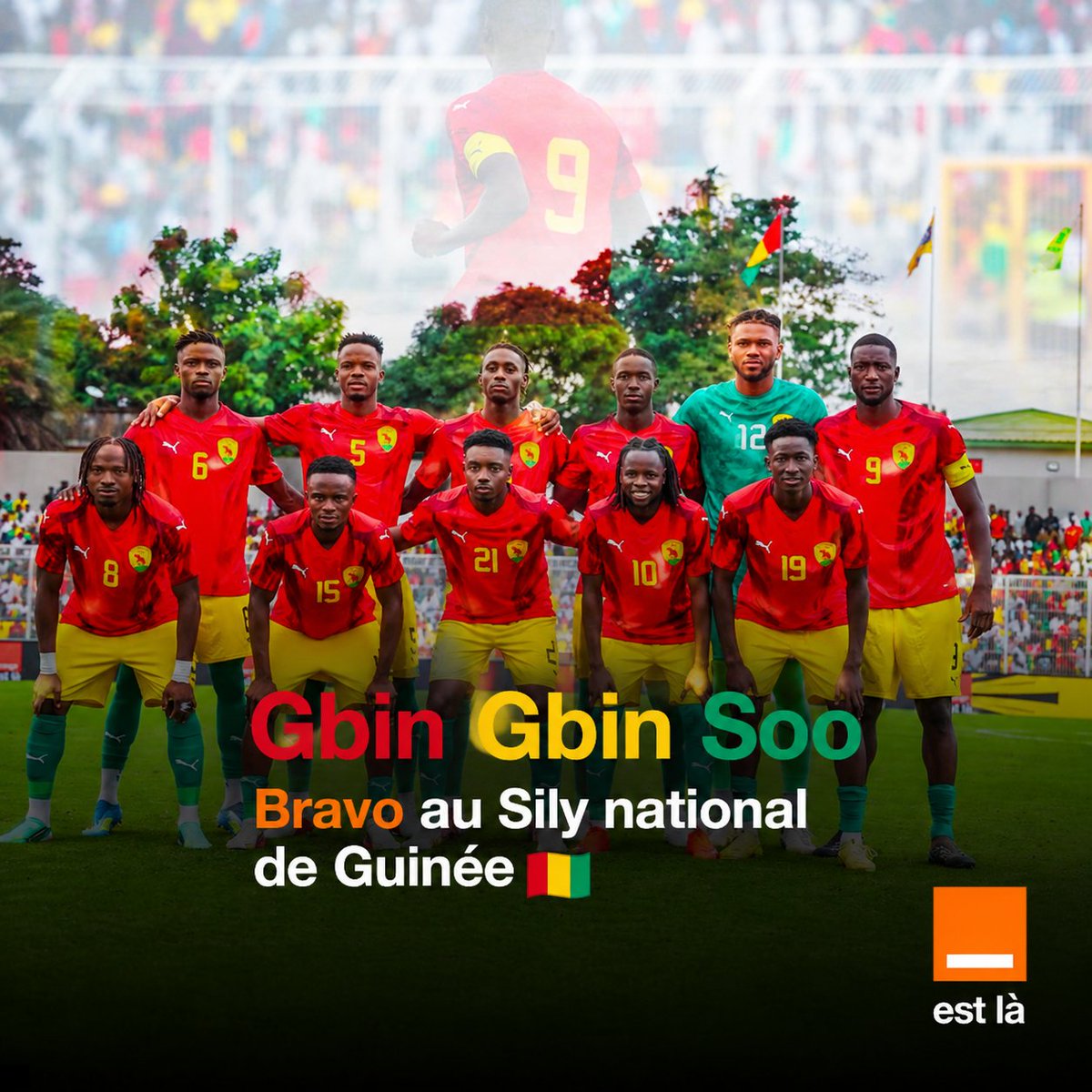 orangeguinee_gn's tweet photo. 🇬🇳 Une victoire, des millions de sourires !
Bravo au Syli National pour cette belle victoire face au Kenya ! ❤️💛💚
Orange partage la joie et la fierté de tous les supporters. Ensemble, continuons à porter nos couleurs ! 🐘⚽
#OrangeGuinée #SyliNational #FiersDeNosCouleurs https://t.co/ODY5kQr7cm
