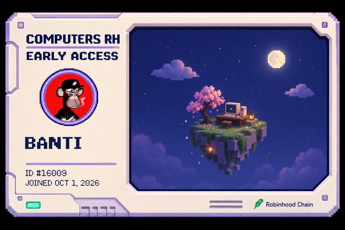 BBYweb3's tweet photo. @ComputersRh Early Access is finally live 

🖥️ Build your own virtual computer
🎮 Explore the ecosystem, play around, and upgrade
⛓️ Built on Robinhood Chain
🚀 Early access is now open

If you want to check it out too, feel free to join through my referral 👇

https://t.co/XFI6wK4GH0

As always, DYOR before connecting your wallet.