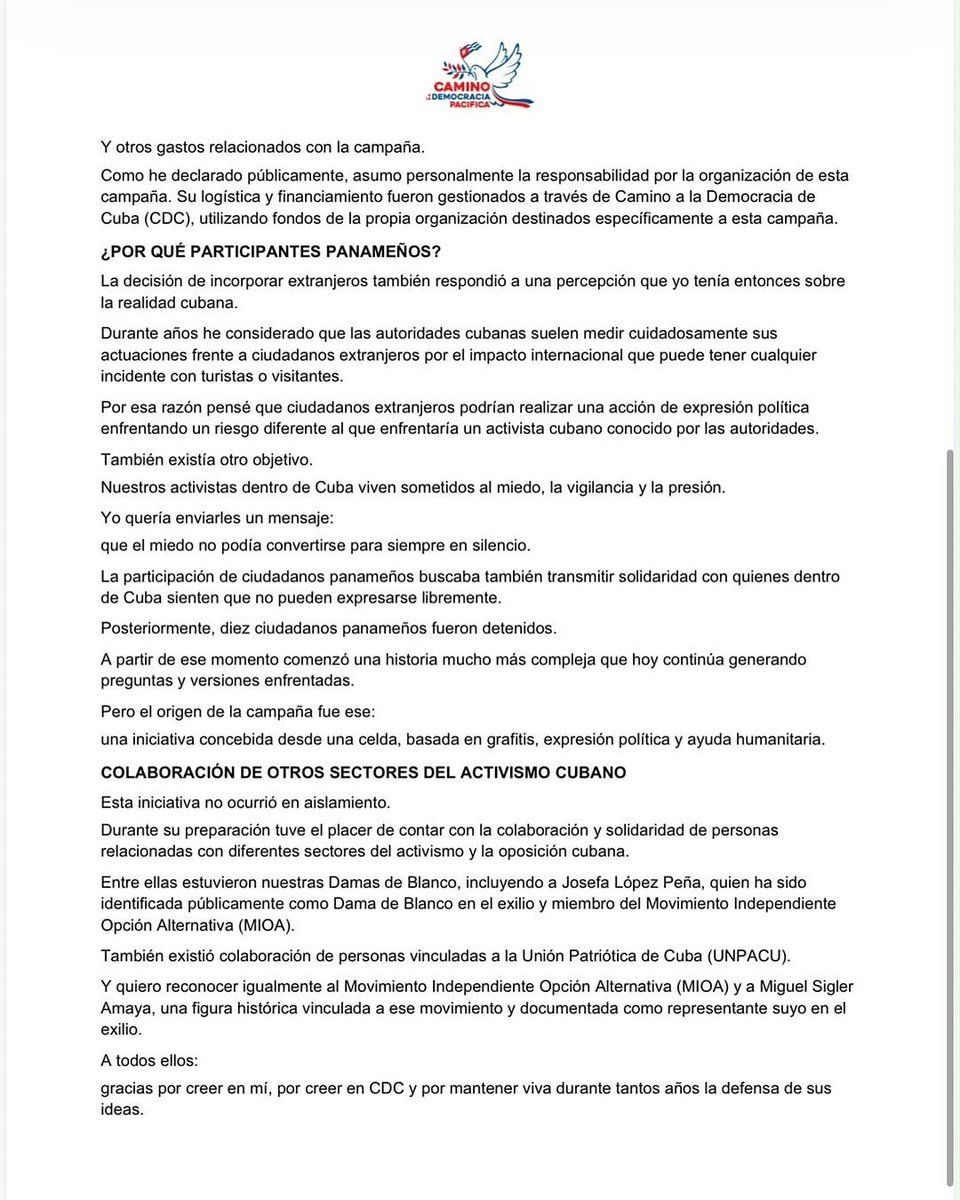 ClaridadPanama1's tweet photo. Desde la cárcel de máxima seguridad de la Nueva Joya se organizó por parte de un narco terrorista de origen cubano, el operativo intervencionista en los asuntos internos de Cuba, por el que están detenidos 10 panameños.
Esto no pudo realizarse sin apoyo de autoridades policiales. https://t.co/tBIZetV3Se