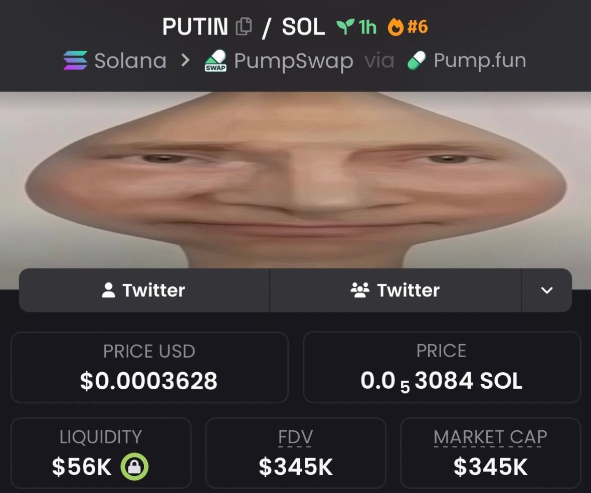 cryptonian701's tweet photo. All it takes is experience and the right circle around you.

Today, $PUTIN did a 48x in my circle, tomorrow it could be 1000x.

Working for it https://t.co/zZDo9bgBkR