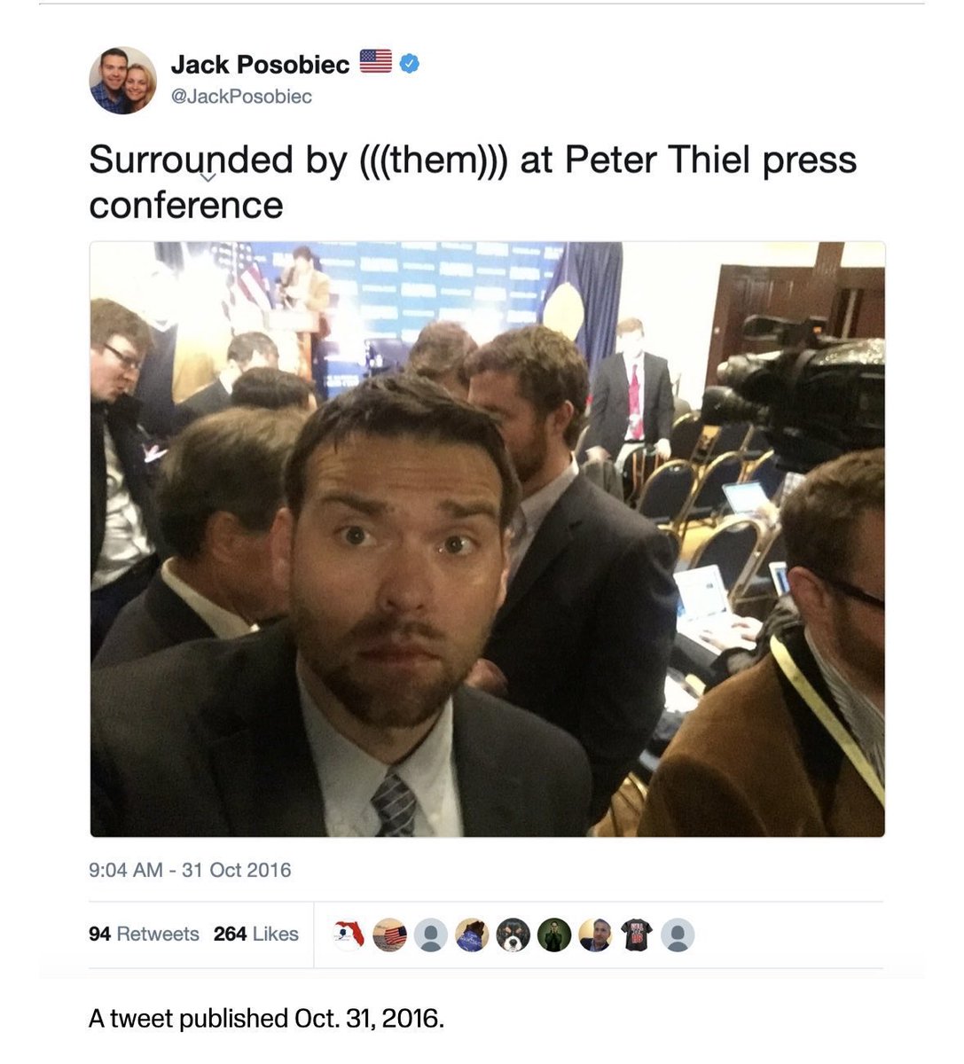 JustinUSA's tweet photo. Why is the Vice President sitting down for an interview with an antisemitic, white supremacist, conspiracy-theorist scumbag like Posobiec?

Being affiliated with this kind of garbage is not going to help in 2028. https://t.co/sHjv5gc7hB