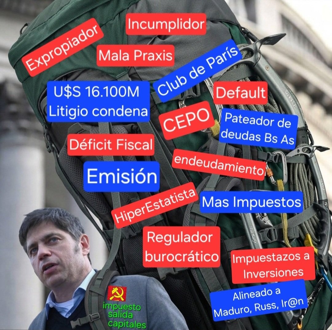 racgris23's tweet photo. @clarincom Previsibilidad, Confianza, Seguridad Jurica, y no como estos #engendros que solo ofrecen:
🫵🏾Impuesto a la salida de Capitales
🫵🏾Cuasimonedas #Chachos
🫵🏾Feudalismo https://t.co/Cbzz8Qbk88