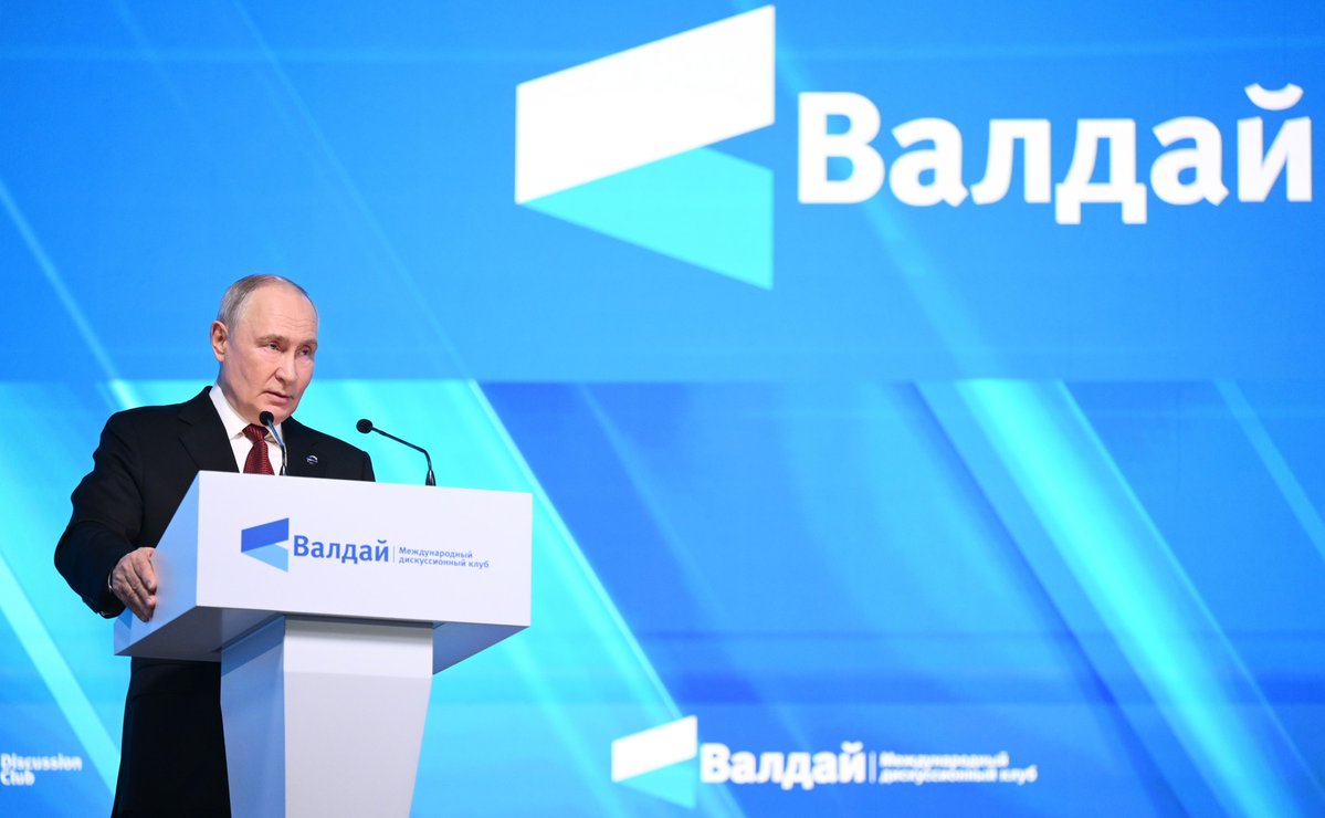 mfa_russia's tweet photo. 🚨 "We are entering a completely new and unprecedented reality" – Vladimir #Putin on the coming global changes.

💬 Humanity has not yet fully comprehended the true magnitude of the challenge it faces.

Our entire way of living is changing. https://t.co/fibS340TKm