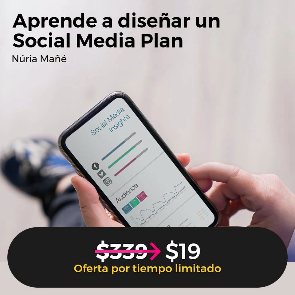 GTechDesignNet's tweet photo. #CursoVirtual Aprende a desarrollar un #SocialMedia Plan para lograr una buena presencia en redes sociales con una estrategia digital definida, paso a paso. 📲 Apúntate AQUÍ 👉 https://t.co/ImzfMAdwVp https://t.co/GMPfRfPJDa