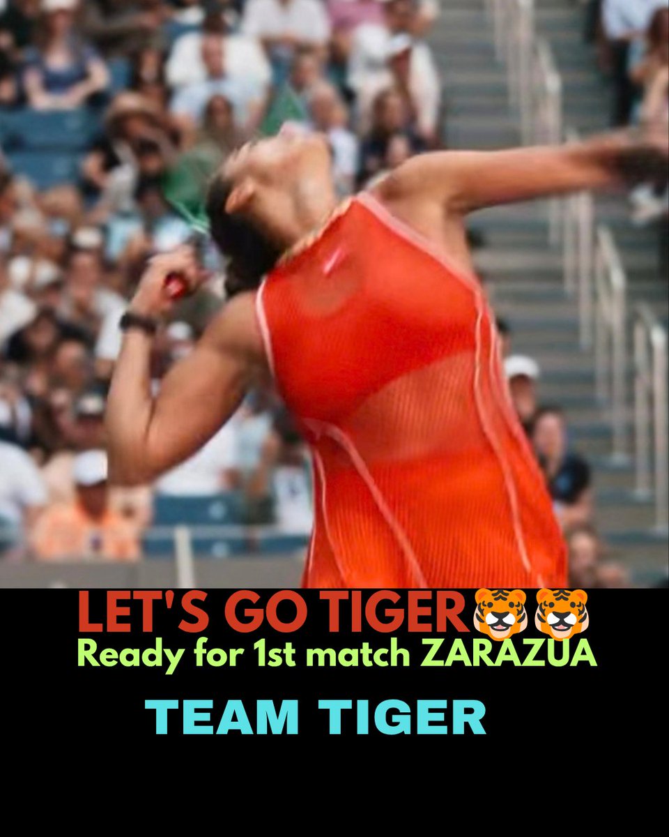 nabskhr's tweet photo. The Tiger is ready to go .Come on Aryna🐯✌️🎾👑🏆
@arynasabalenka @wta https://t.co/rl5n6CGQXJ