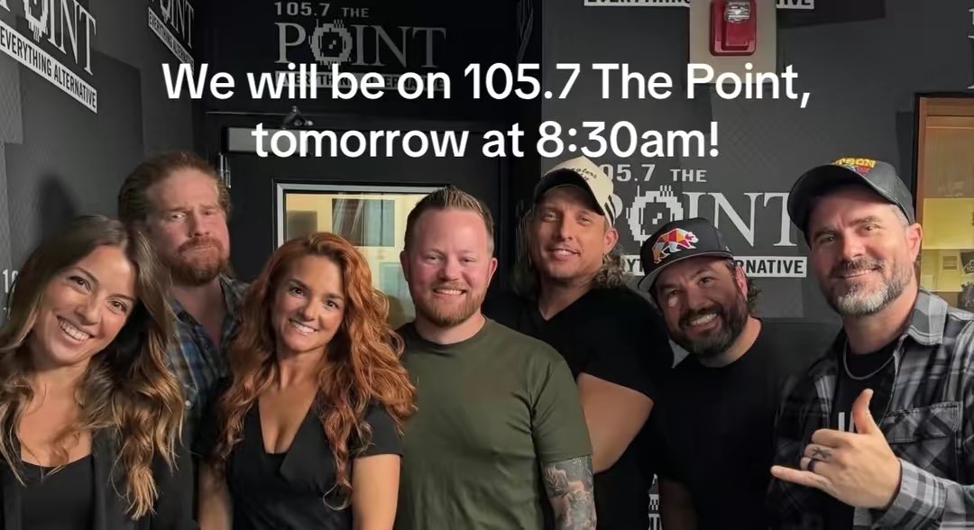 Emily_Nathan_'s tweet photo. We’re back again on the Rizzuto Show. Join us tomorrow at 8:30am on 105.7 The Point! #TeamEmily #doublelivesofsuburbanwives #couplesgoals #TLC https://t.co/yBJKjHUO7m
