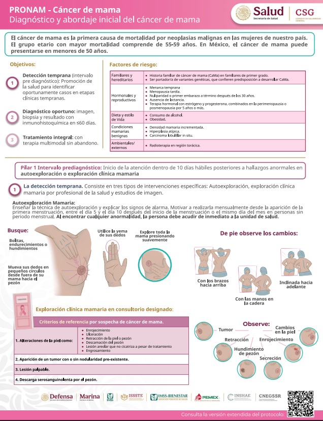 HospitalJuarezM's tweet photo. La detección temprana salva vidas. El cáncer de mama es la principal causa de muerte por cáncer en mujeres en México.
¡Conoce tu cuerpo! Realiza tu autoexploración mamaria mensualmente y acude a revisión médica anual. Ante cualquier anomalía, no esperes.
#Pronam https://t.co/ano6lJJOPl