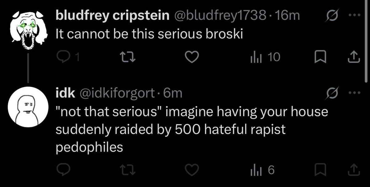 bludfrey1738's tweet photo. for the powerscalers out there, 1 Deltachud canonically has the power of 500 hateful rapist pedophiles https://t.co/s4p8kOk6Mc