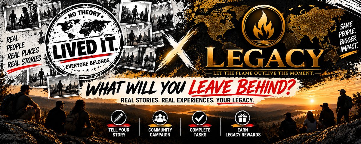LIVEDITglobal's tweet photo. 🚨 IT’S LIVE. 48 HOURS ONLY. 🚨
The #LIVEDIT × #LEGACY campaign is officially LIVE.
For the next 2 DAYS, we want to hear your story:
👉 What will you leave behind?
Tell us about a real experience, challenge, lesson, accomplishment, person, or moment that shaped who you are — and the legacy you want to leave behind.
⏰ ENDS SATURDAY at 5:00 PM EST.
Don’t wait until the last minute. Your story deserves to be heard. 👀
🔥 HOW TO ENTER:
• Follow @LIVEDITglobal + @LegacyCoin_Sol
• Like, repost & reply to the main campaign announcement
• Create an ORIGINAL X post or thread answering: “What will you leave behind?”
• Share a genuine story or experience from YOUR life
• Include #LIVEDIT #LEGACY
• Complete all required campaign tasks
• Submit your required proof through LIVED Proof
⚠️ No plagiarism. No copied stories. Keep it real, respectful & relevant.
AI can help with grammar, formatting, presentation or images — but your story must be YOURS.
⏳ 48 HOURS.
🗣️ ONE STORY.
♾️ A LEGACY.
Don’t just watch this one happen.
LIVE IT. LEAVE SOMETHING BEHIND.
#LIVEDIT #LEGACY