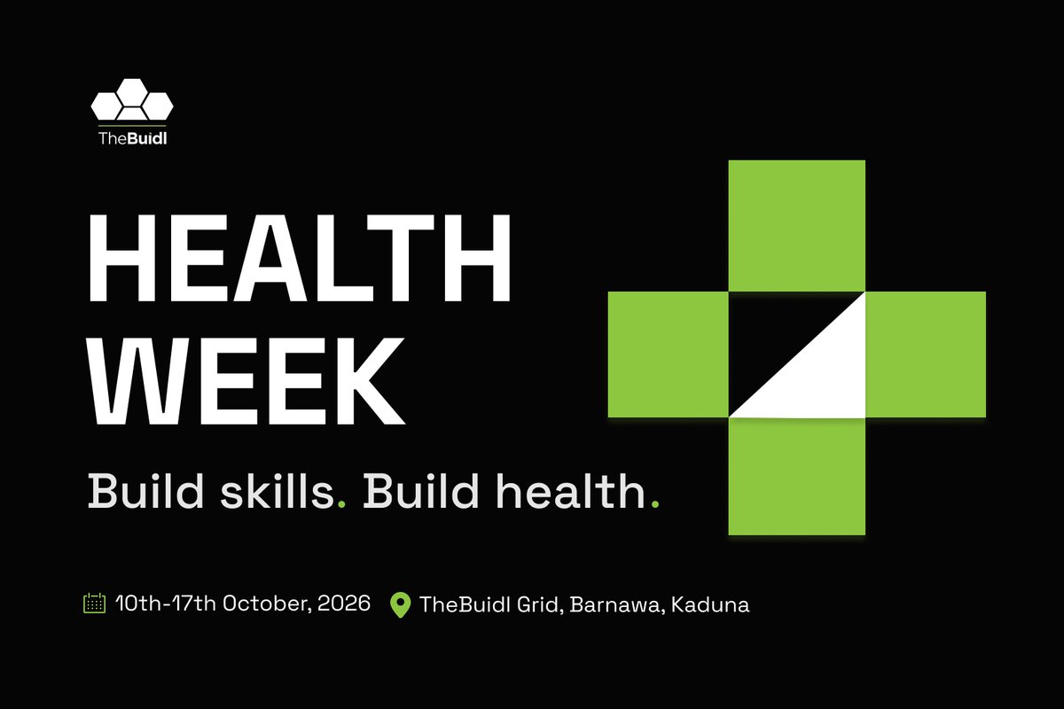 the_buidl's tweet photo. Health Week is back at TheBuidl Grid. ⚡

This October, we’re making room for something every builder needs to take seriously: their wellbeing.

We’re kicking off the week on October 10 with a fitness run, bringing the community together to move, connect, and break a sweat.

The main Health Week event follows on October 17, featuring medical practitioners for practical conversations around health and wellbeing.

October 10. October 17. Save the dates.

#TheBuidlGrid #HealthWeek
