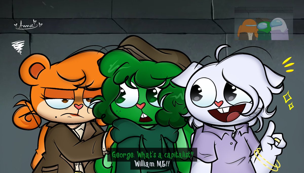 angelika_leyva's tweet photo. Sooo grafic design school has been VERY stressful lately buuut I'm doing fine so far-👍🥲///anyways here're some scene redraws of among us but it's HTF cuz why not:33✨

Hope enjoy like it^^#amongusshow #happytreefriendsAU https://t.co/Sb28YoSbzw