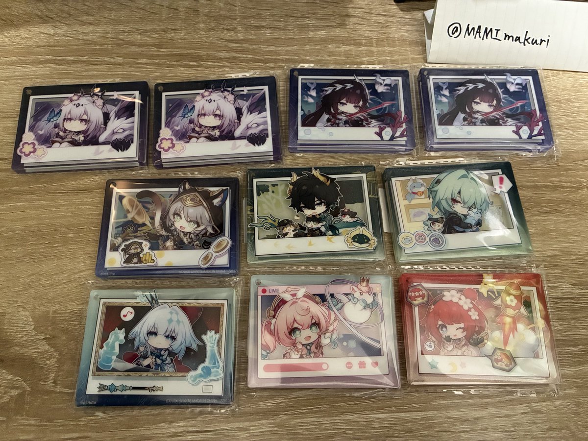MAMImakuri's tweet photo. 崩壊スターレイル　一番くじ　交換　譲渡

求:H賞ヒアンシー>他キャラH賞、定価+送料

譲:画像1〜4

郵送交換のみになります。
検索からでもお気軽にお声掛けください！ https://t.co/2fIDw80rzB