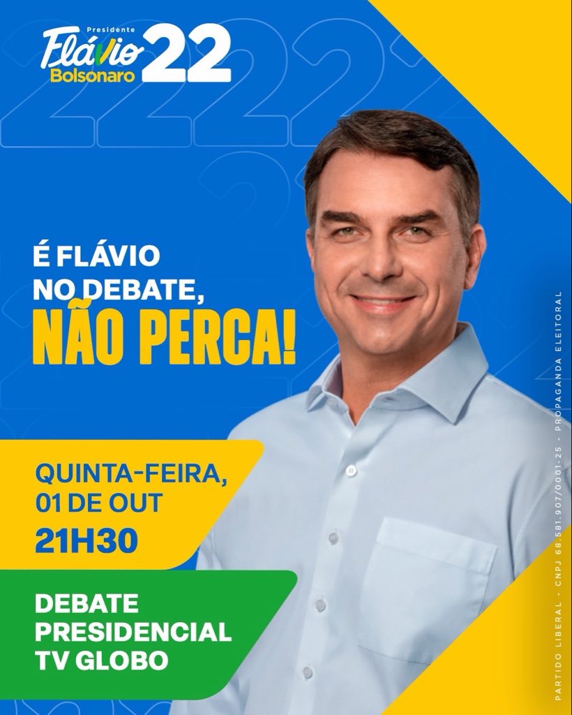 soudanimarques's tweet photo. 🇧🇷 ATENÇÃO PATRIOTA 🇧🇷

Hoje é dia de debate e o momento de acompanhar de perto as ideias, propostas e os caminhos para salvar o nosso país. 

Chame a família, avise os amigos e esteja diante da televisão. Hoje, o Brasil precisa estar atento e participar.

#FlavioBolsonaro #DebateGlobo #Eleicoes2026 #Vote22