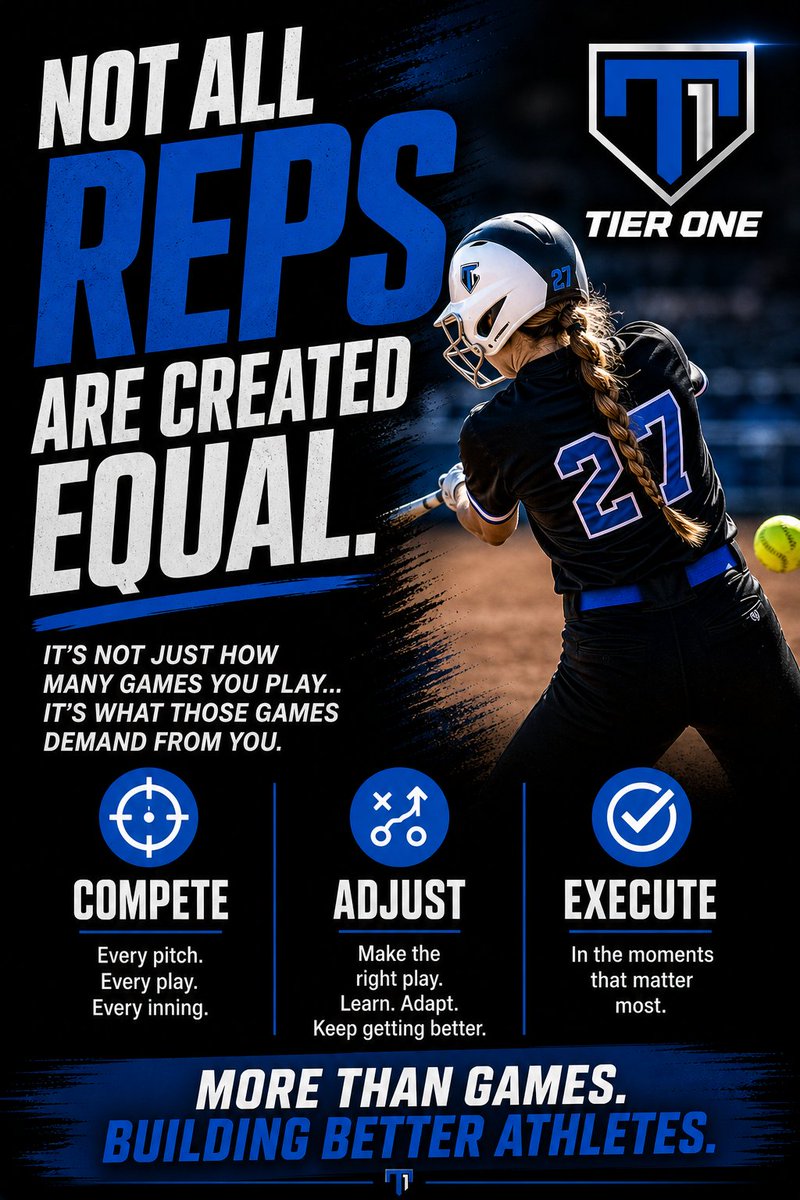 TierOneFP's tweet photo. Not all reps are created equal.

It’s not just how many games you play…
it’s what those games demand from you.

✔️ Compete
✔️ Adjust
✔️ Execute

That’s where development happens.

#BuiltDifferent #PlayerDevelopment https://t.co/uipIghXvGU