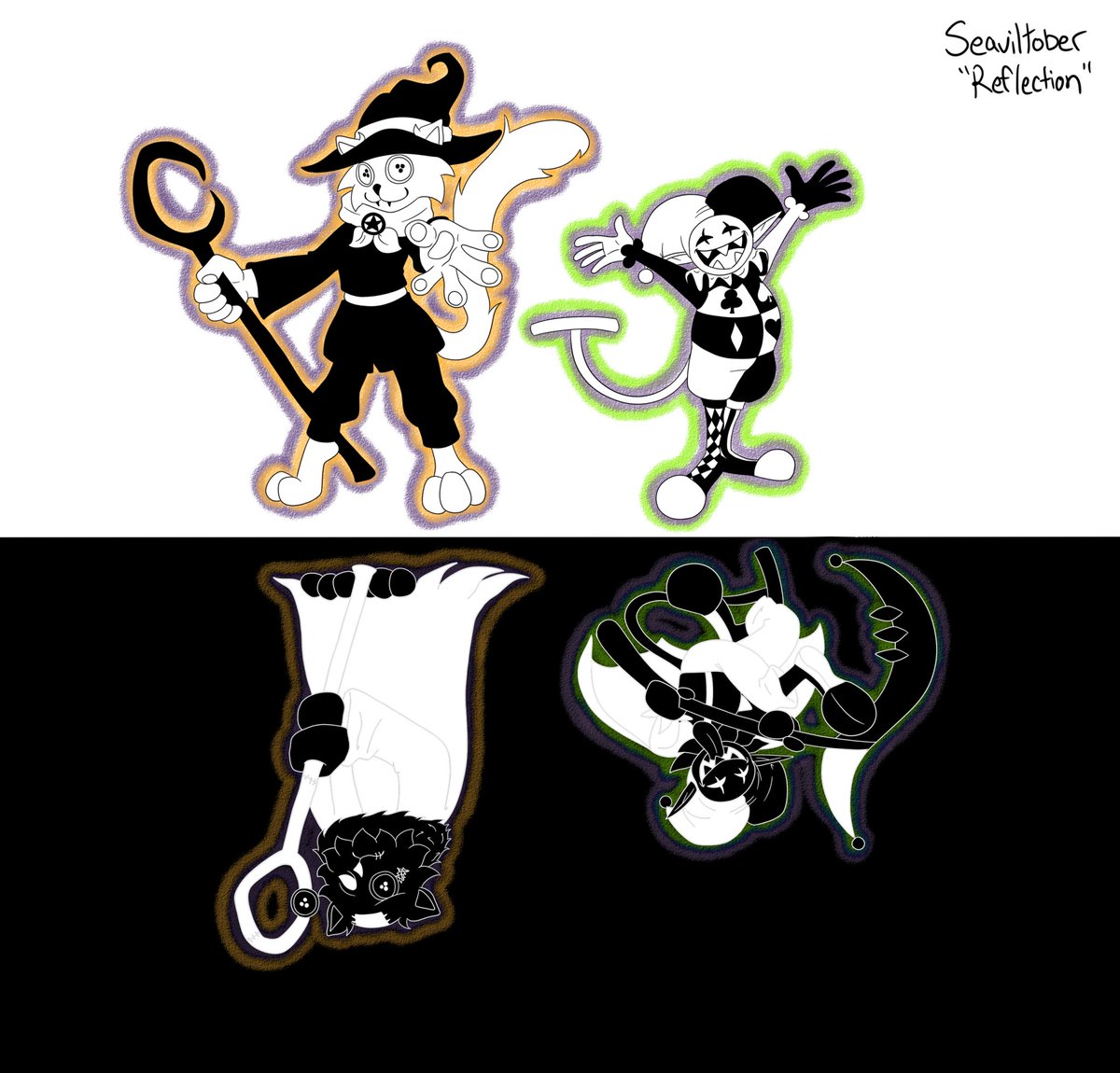 ghostibirb's tweet photo. #jevil #seam #seavil #seamvil https://t.co/riBCU31dT4