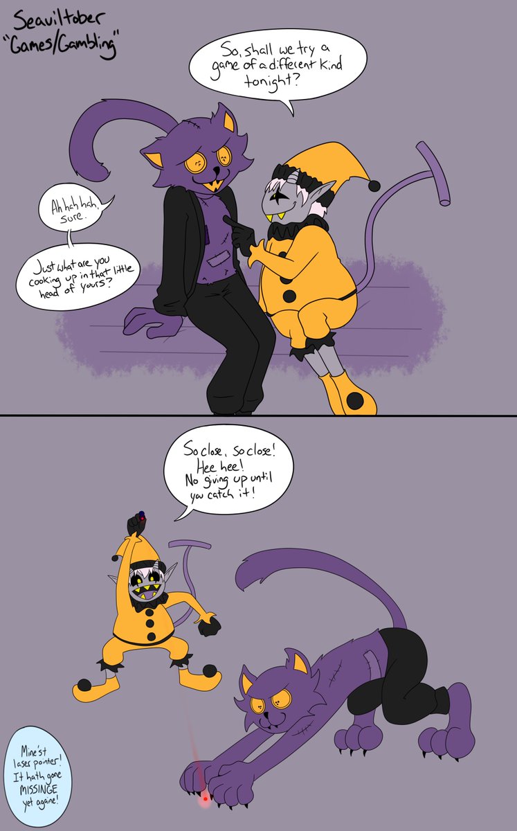 ghostibirb's tweet photo. #jevil #seam #seavil #seamvil https://t.co/WC6mXYemuJ