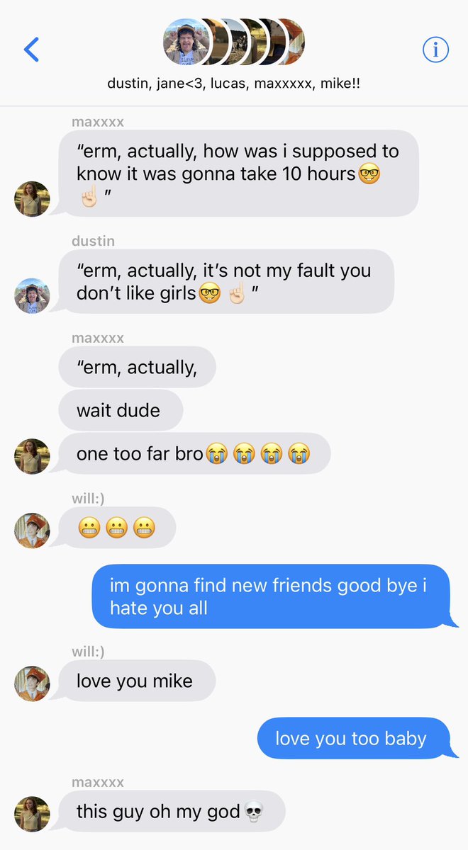 snoopyscleradin's tweet photo. a #byler smau where mike thinks he’s funny but it kinda backfires on him lol https://t.co/dhiBzuq63s