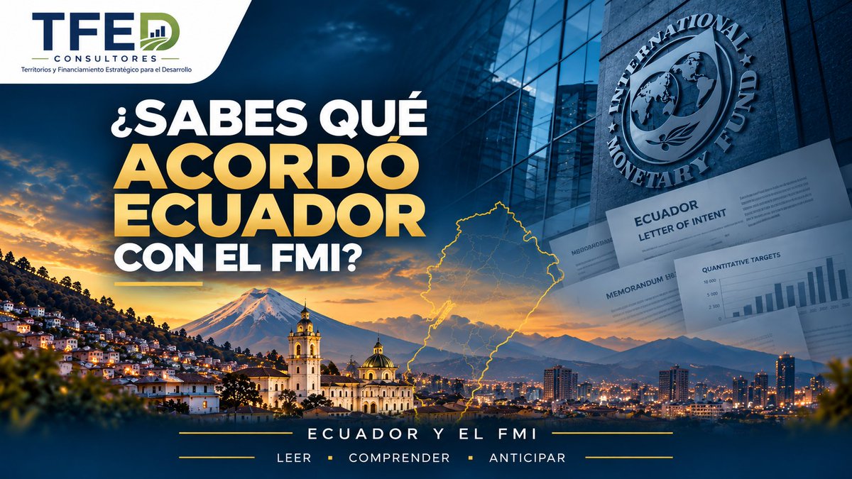 tfedconsultor's tweet photo. Todos hablamos del FMI.
¿Pero qué dicen realmente estos acuerdos?
¿Qué son las Cartas de Intención con el FMI?
¿Qué es el Memorando de Políticas Económicas y Financieras?
¿Qué es el Memorando Técnico?
Ahí comienza el análisis.
#EntenderElAcuerdo #EcuadorYElFMI https://t.co/laxUvYkmSw