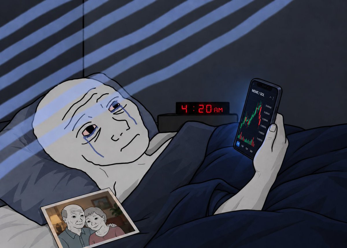 0xBNZ's tweet photo. Someone in crypto can grind hard for years

Barely sleep

Get rugged 947 times

Lose everything

Go completely mental

But still somehow wake up every day just to retire his bloodline https://t.co/lu1PNmLtFe