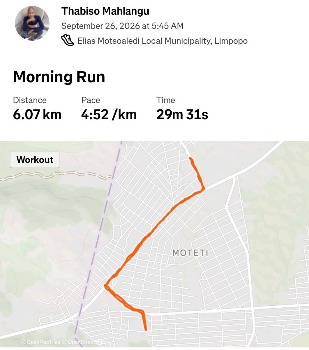 Thabiso_Mrube's tweet photo. Saturday Register Marked ✅️
Thursday Register Marked ✅️
October Account Opened
#FetchYourBody2026 #RunningWithTumiSole
#IPaintedMyRun
#UntilWeRunAgain https://t.co/rlv3GeIQDJ