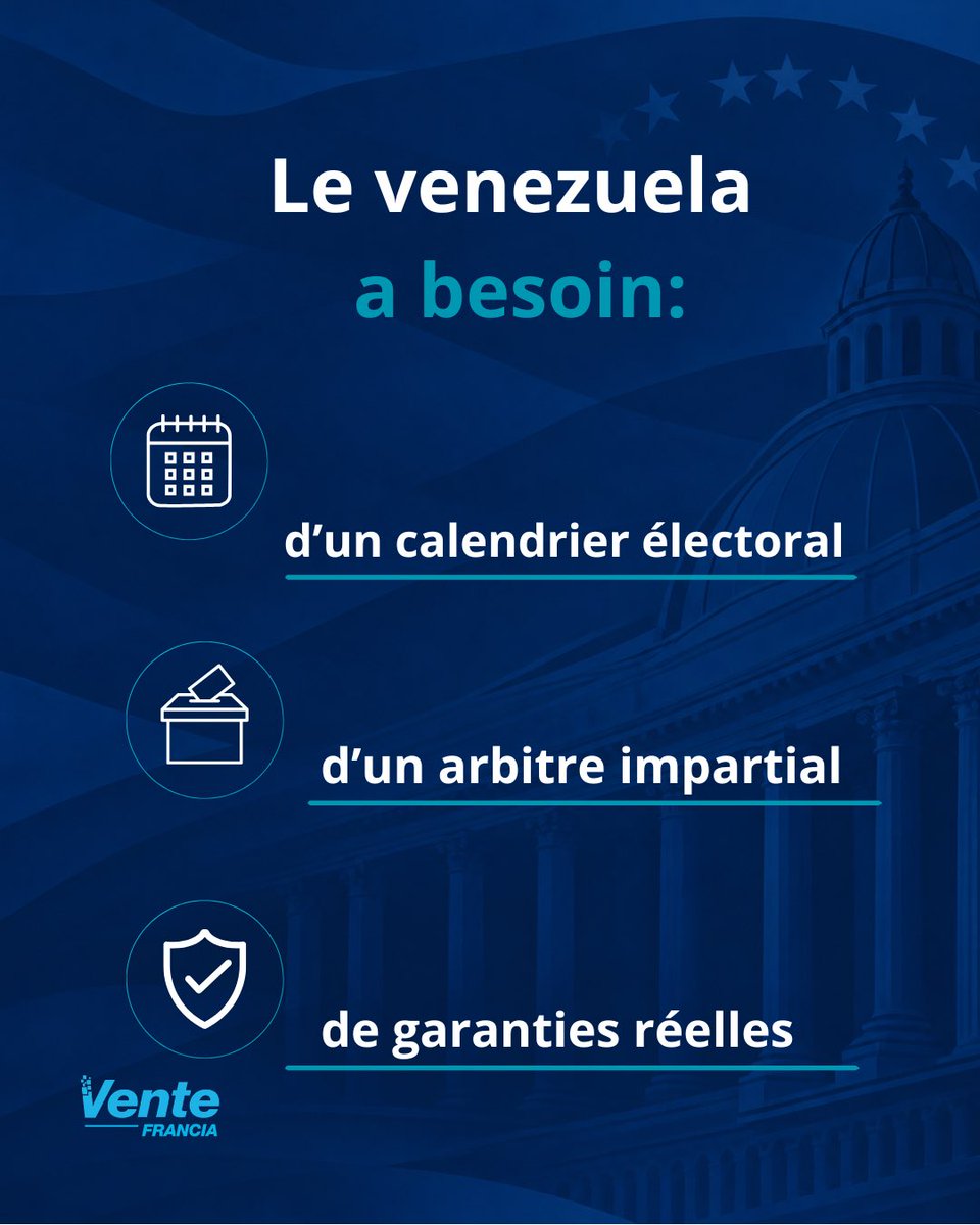 ConVzlaFrancia's tweet photo. Depuis Vente Francia, nous appelons la diaspora vénézuélienne en France à rester informée, organisée et active. Même à distance, nous faisons partie du chemin démocratique du Venezuela.
#MariaCorinaMachado #EleccionesLibres #VenteVenezuela #VenteFrancia #Venezuela https://t.co/cYtsOiNvjU
