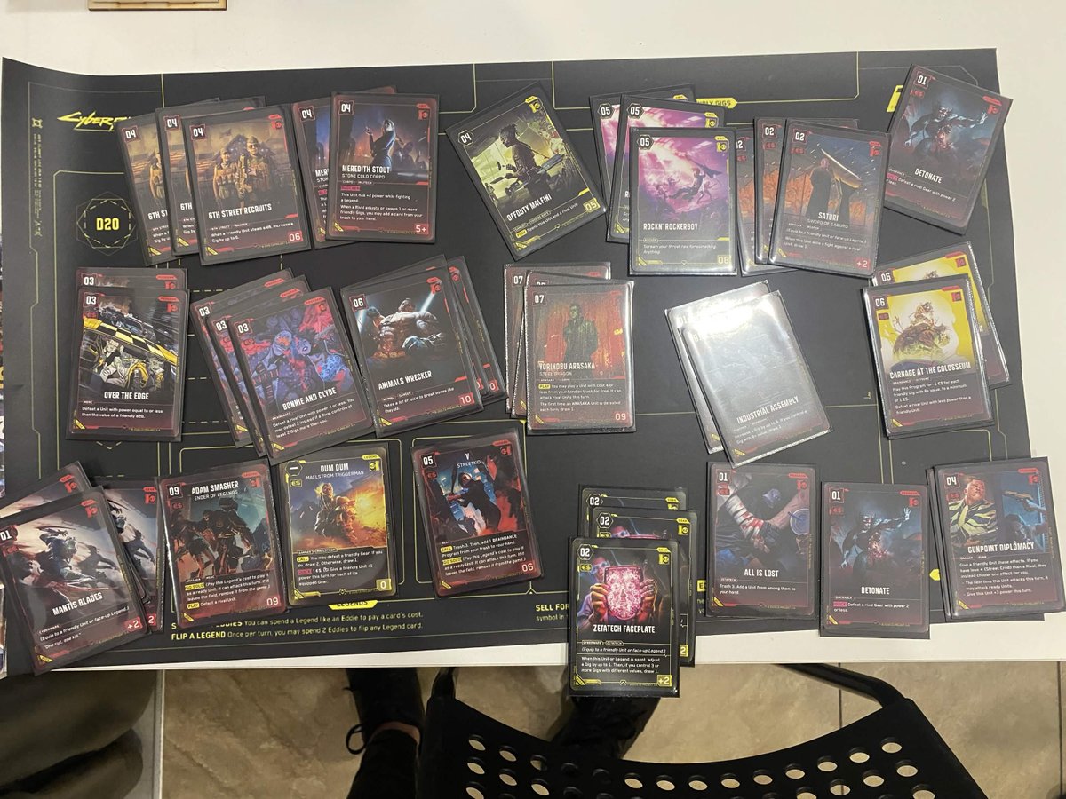heypatrykhere's tweet photo. I won the @Cyberpunk_TCG tournament with a 3-0 record, winning each Bo3 2-0. 🥳 Link to the deck: https://t.co/tsfu6we0fW https://t.co/Ad4E6Fxv6T