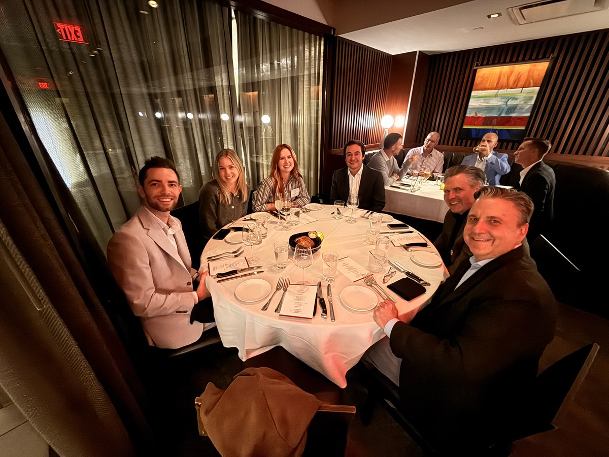 GoodmanRealEst's tweet photo. Thank you to everyone who joined us for our Goodman Real Estate ICSC Retail Forward Dinner! We enjoyed connecting with industry friends and partners and appreciate your continued support. Looking forward to seeing you all again soon!
#ICSC #ICSCRetailForward #ColumbusOH #retail https://t.co/vD5sTMYHNy