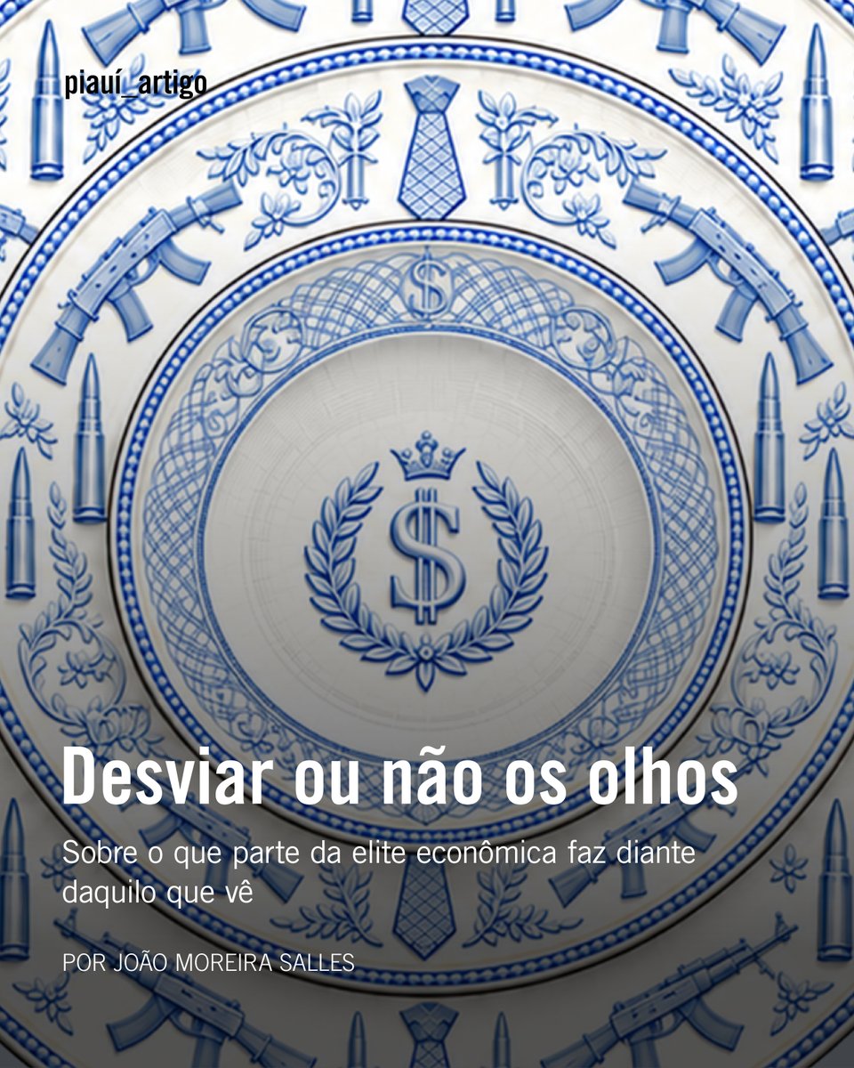 revistapiaui's tweet photo. No site da piauí, João Moreira Salles escreve sobre a conduta da elite econômica brasileira, que "não aceita o risco de uma crise econômica, mas admite sem estrilar o de uma crise democrática".
Leia: https://t.co/jxSqbhkEuY https://t.co/jn2kR4KZnM