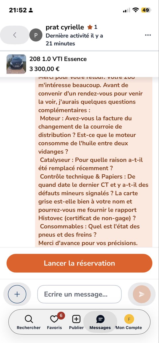 lala_9317's tweet photo. @00kazak00 Je lui demande des infos sur la voiture elle me sort « je ne donne pas d’infos perso » … c la psychiatrie à croire je lui demander son RIB https://t.co/IjVJQ5rsjT