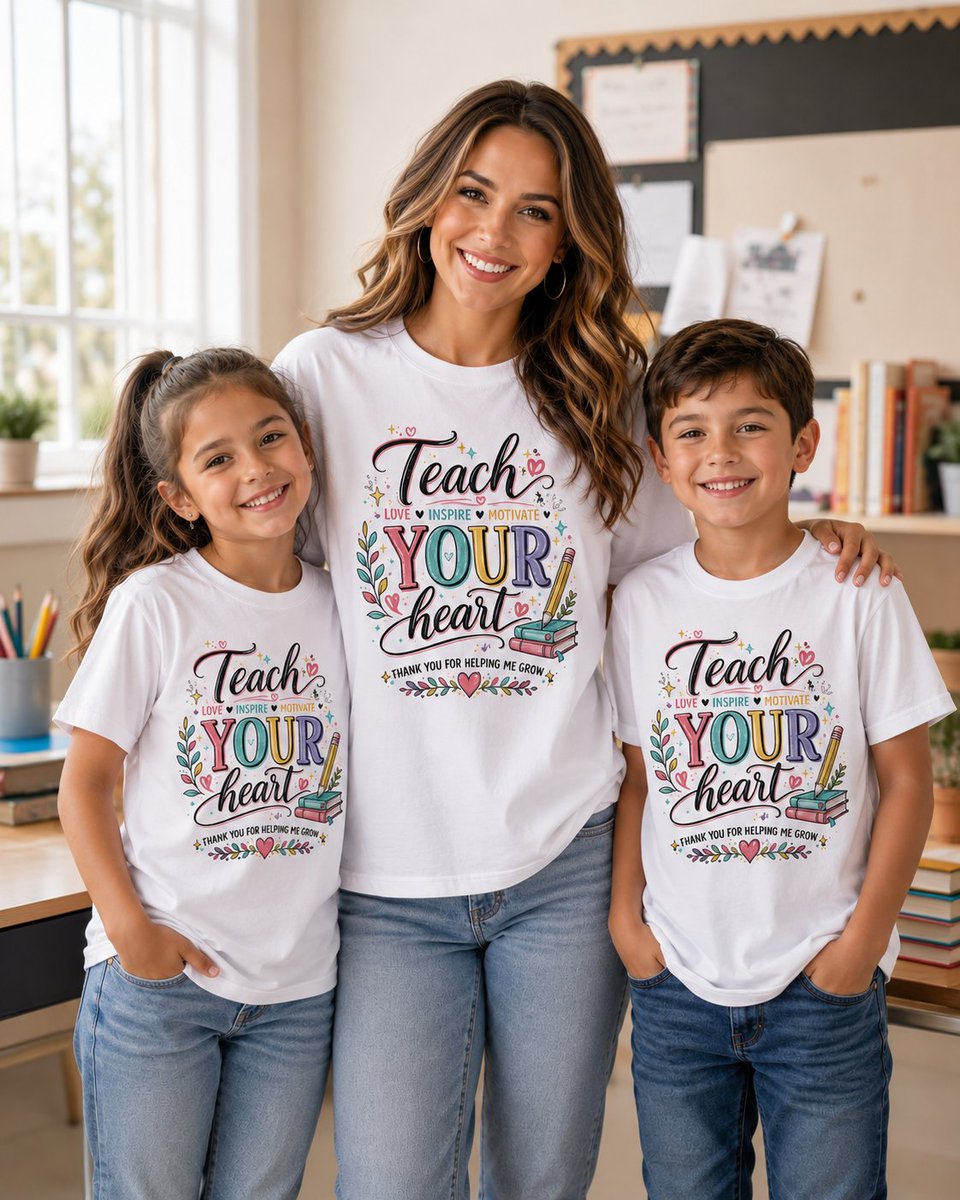 Coloramusestudi's tweet photo. https://t.co/snjMnupRYT                                   🍎 Teach Your Heart – Teacher Appreciation Design 💕
Perfect for teacher gifts, shirts, mugs &amp; creative projects.

📥 Digital Download
🛍️ Shop on Etsy:
[ETSY LISTING LINK]

#TeacherGift #TeacherDesign #Etsy https://t.co/vdkjStVTdb
