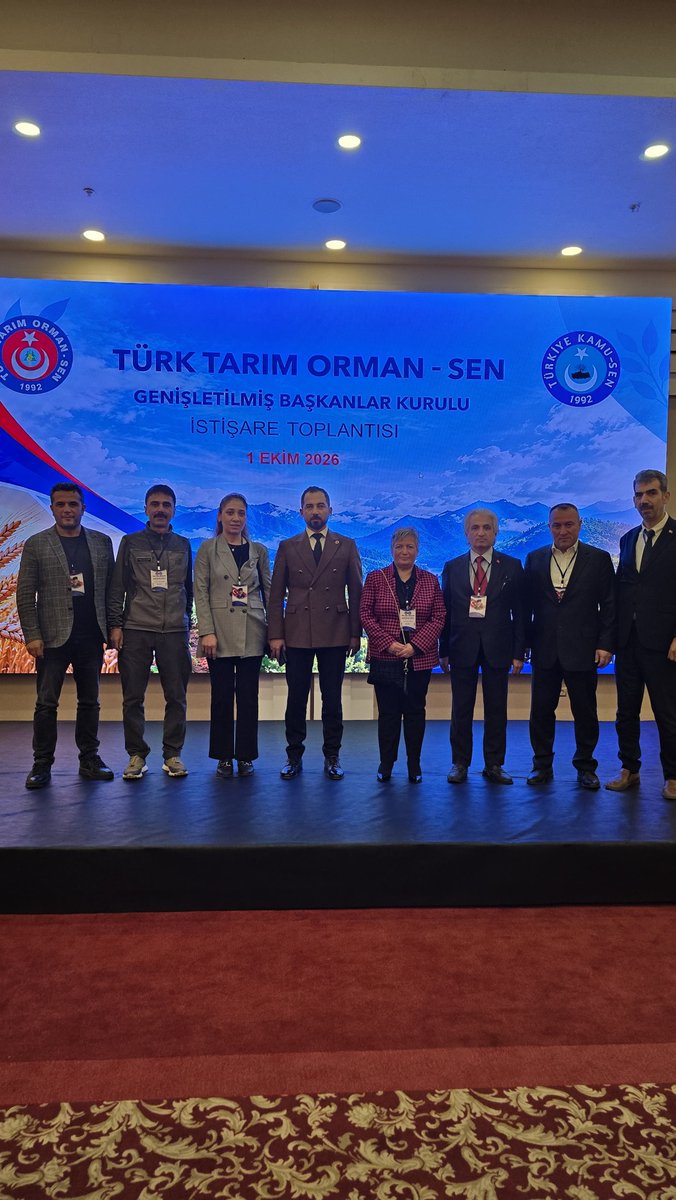 ttos01nolusube's tweet photo. Türk Tarım Orman-Sen Genel Merkezimiz tarafından Ankara Kızılcahamam’da düzenlenen Genişletilmiş Başkanlar Kurulu İstişare Toplantısı başlamıştır. https://t.co/T0rWD3c7oa