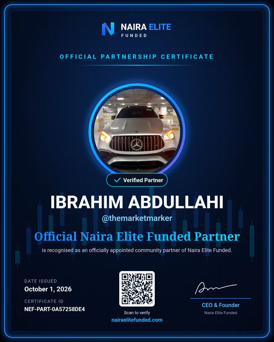 themarketmarker's tweet photo. Official Partnership Announcement
I’m excited to announce that I’m officially partnering with @nairaelite as a Community Partner.

Looking forward to building together, creating value, and bringing more opportunities to the trading community.

More to come. 🤝 https://t.co/wDrnB1dyAd