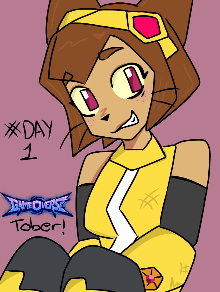 FoldFan2's tweet photo. This felt a little rushed but I drew her! Not sure what to think since it’s my first time drawing her but oh well 
Gameoverse tober! 
#gameoverse #kit #gameoversetober https://t.co/qaAemQ2vnQ