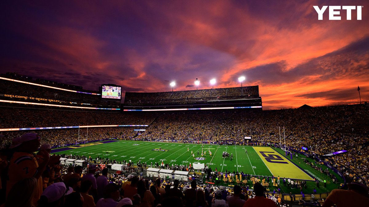 LSUsports's tweet photo. We're so back with September's top flicks from @LSUpix brought to you by @YETICoolers 😎 https://t.co/Nc9yuo985F