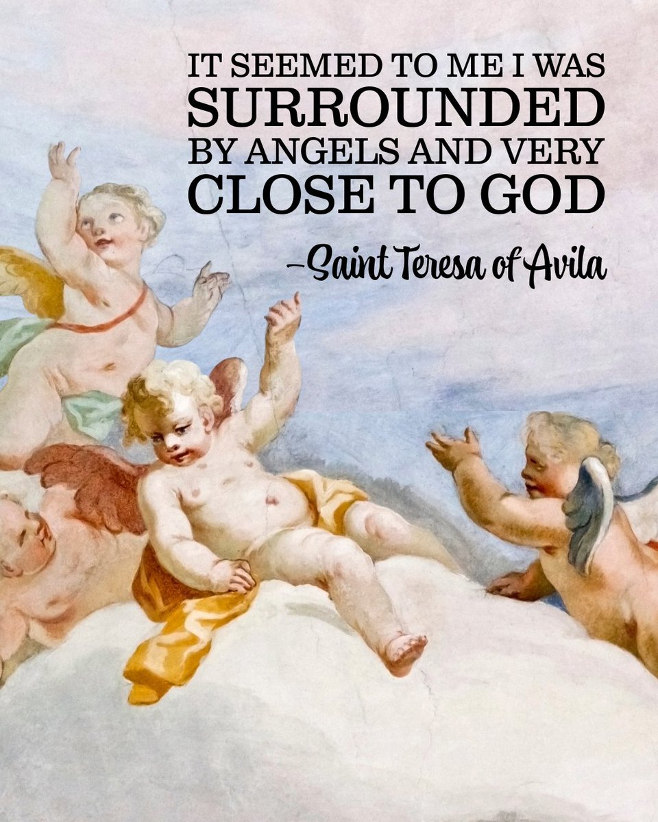 carmelitequotes's tweet photo. 😇 Prayer opens our hearts to the needs of the Church. For the Guardian Angels’ memorial, we’re sharing Saint Teresa of Avila’s account of prayer and her concern for the faith. 

🔗 https://t.co/fl2lF9gzQ8 

#Prayer #Catholic https://t.co/2WNefDlMaR
