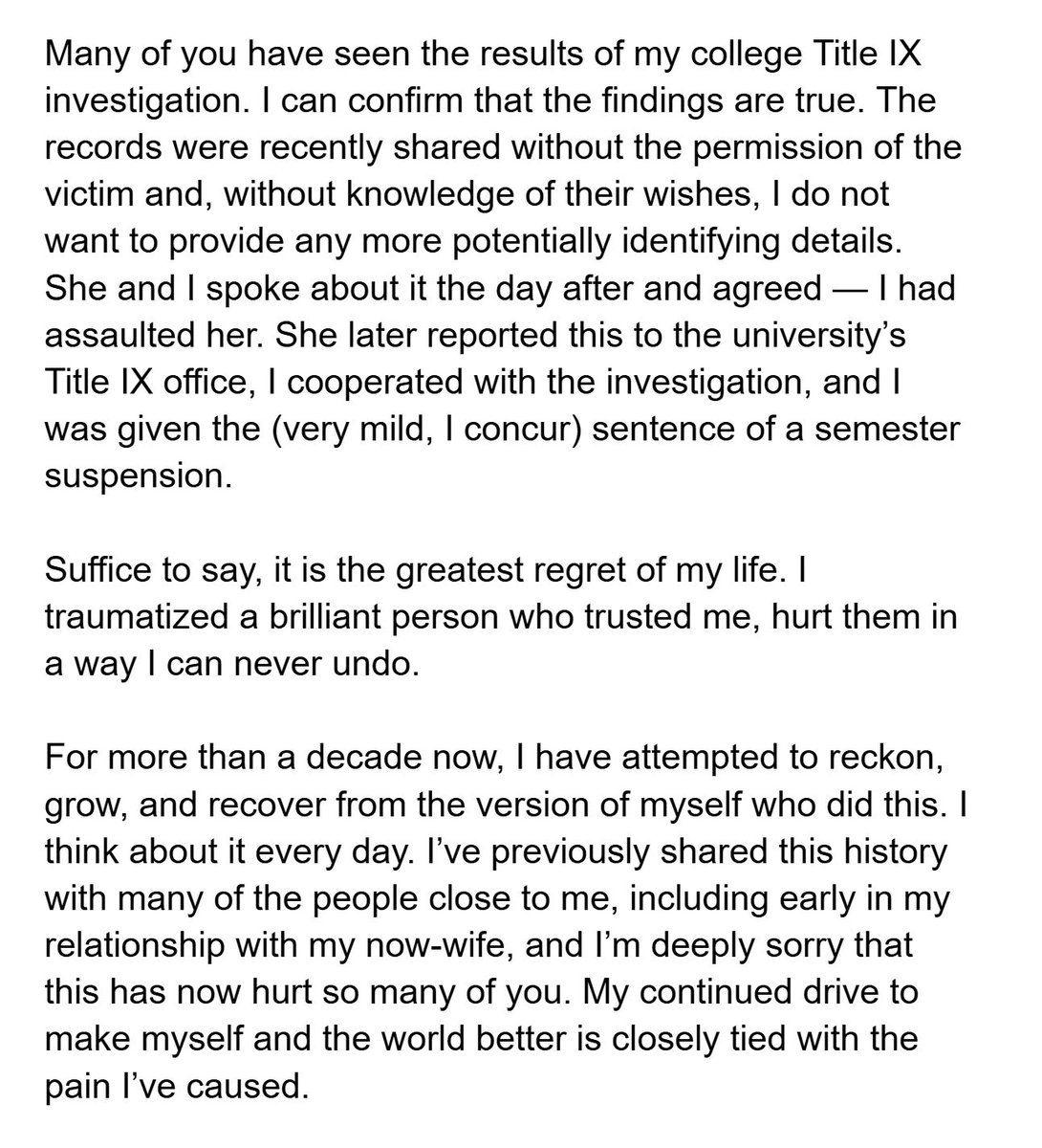 gaslightyourmom's tweet photo. Jacob Geller in a statement on Bluesky admits everything is true and also thinks his own punishment wasn’t harsh enough https://t.co/NnfXUQyb0S